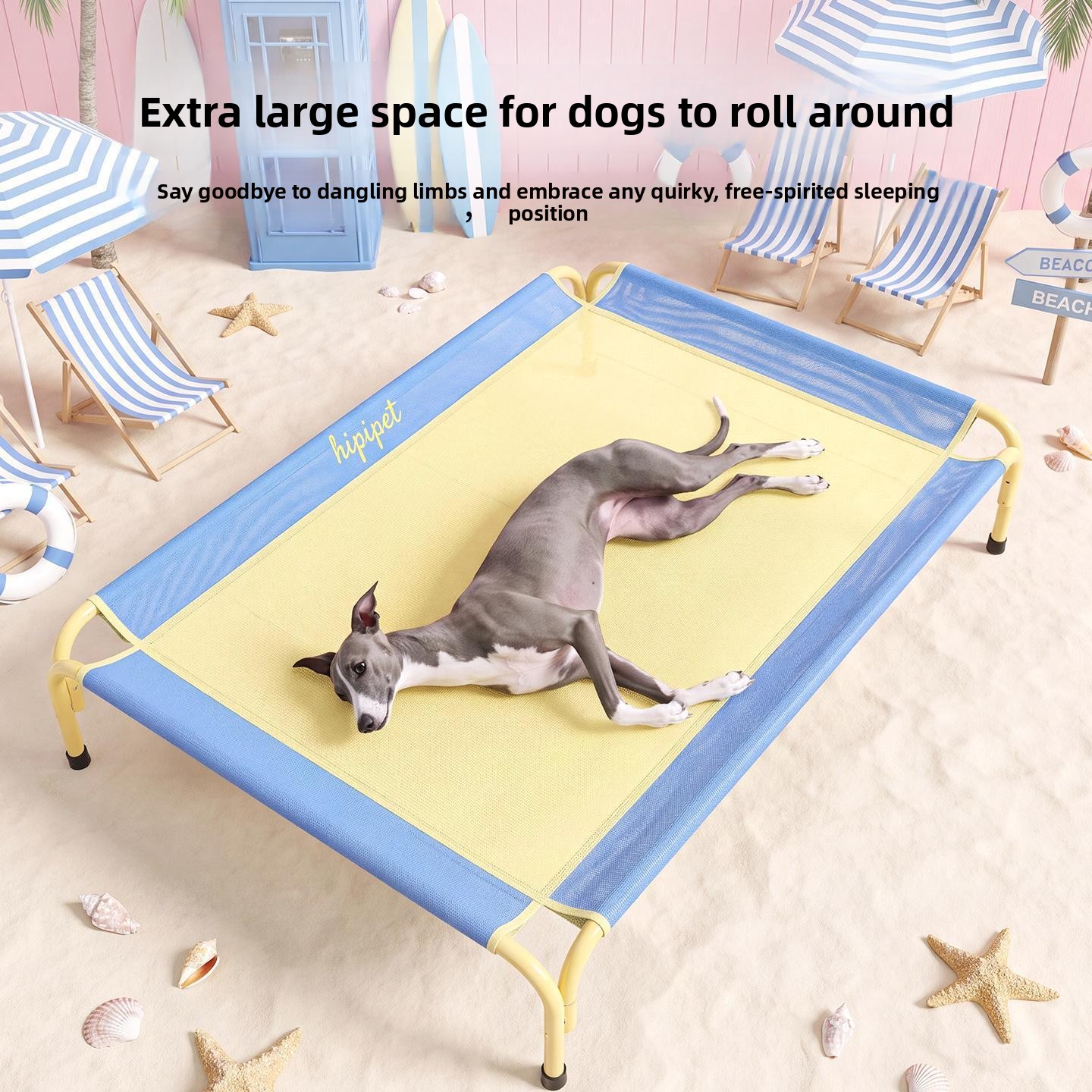 Outdoor Camping Dog Bed - 도파민 대비색상 애완동물 캠프 침대 대형견