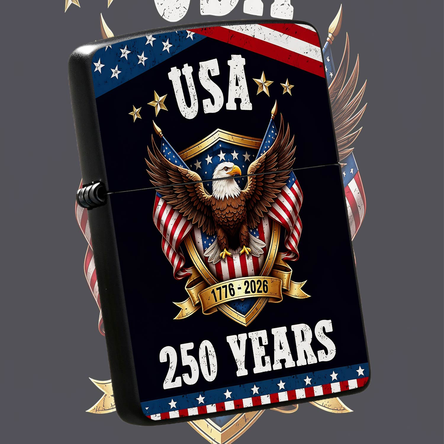Outdoor Camping Usa - 애국심을 담은 미국 250주년 기념 라이터,