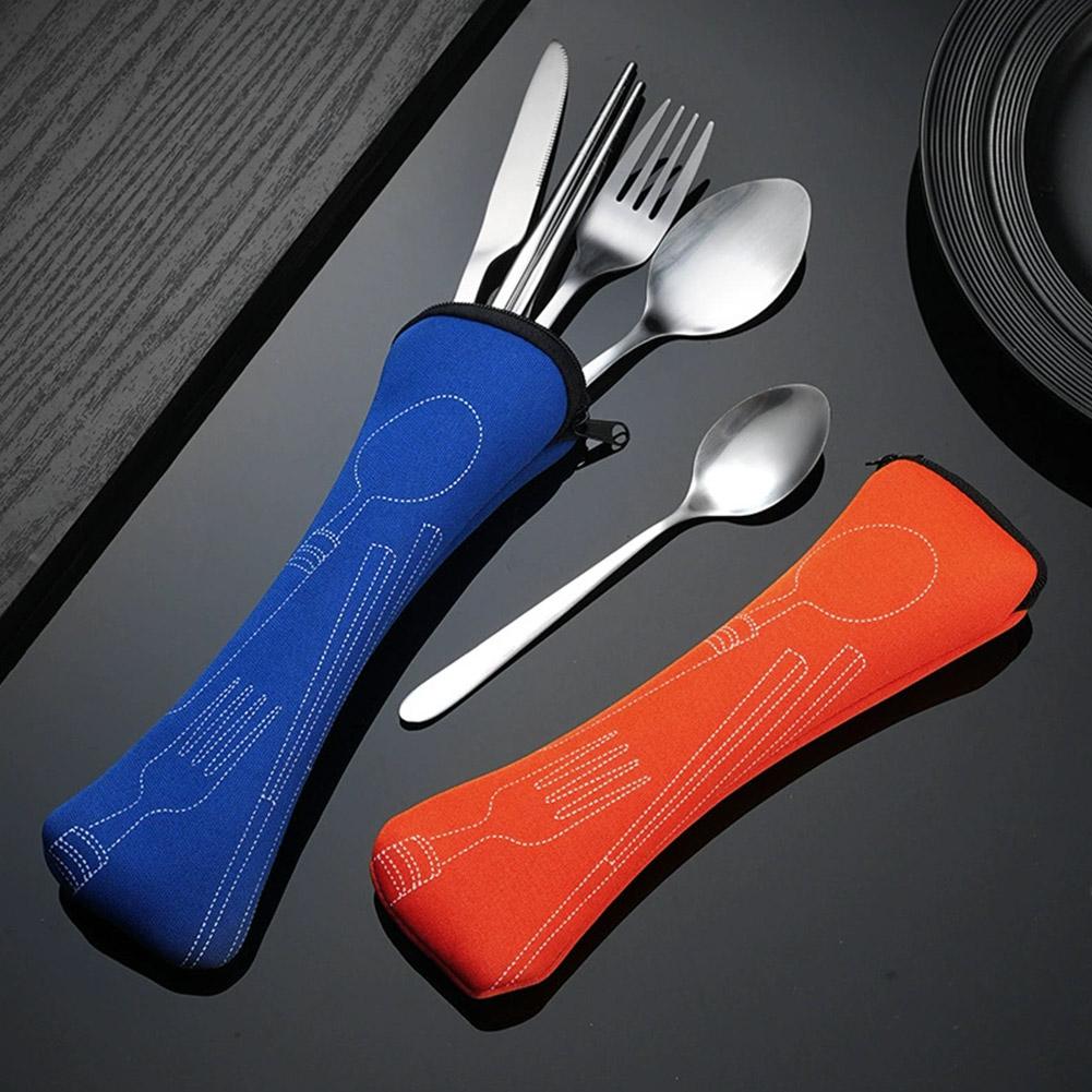 Outdoor Camping Dining Set - 피크닉 세트 식기류 지퍼로 세척 가능한