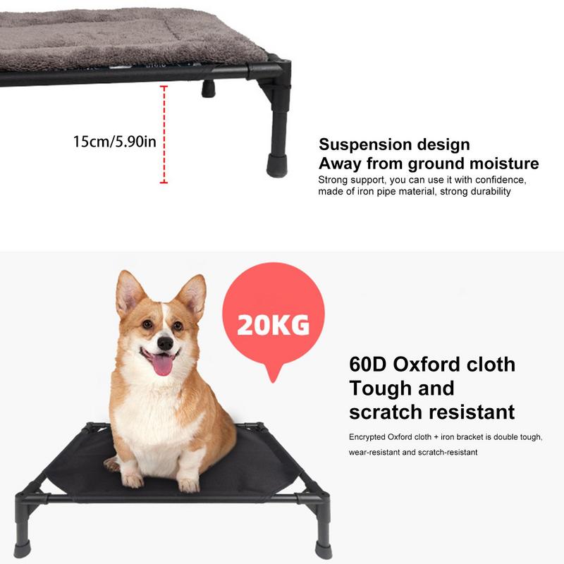 야외 높이 접이식 애완 동물 간이 침대, 이동식 캐노피 - Outdoor Camping Dog Bed 리뷰 및 가격