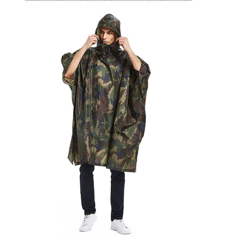 3-in-1 기능성 레인코트: 배낭, 방수 덮개, 후드 - Camping Rain Poncho 리뷰 및 가격