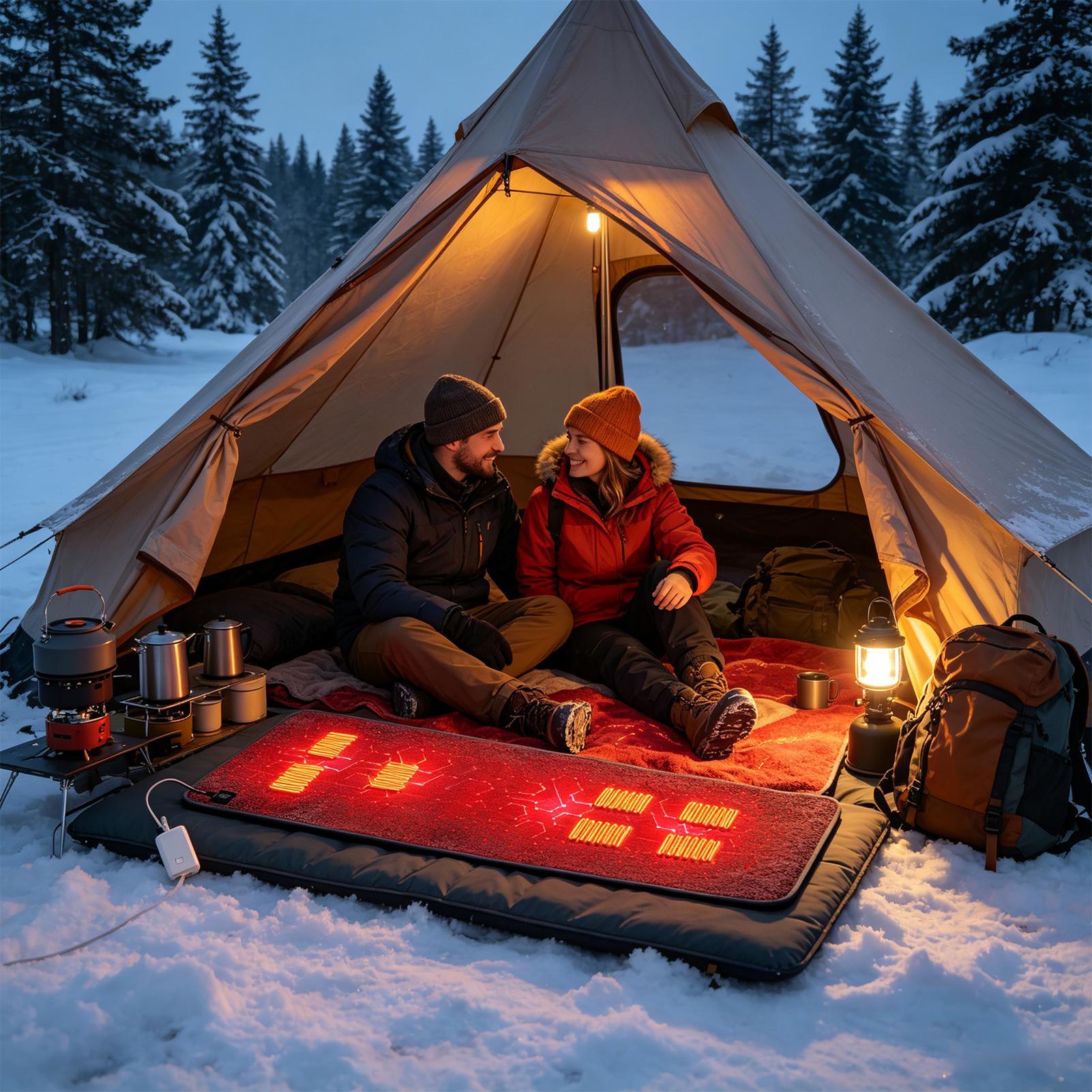 7개의 발열 구역이 있는 캠핑 의자용 발열 매트, 야외 - Outdoor Camping Rugs 리뷰 및 가격