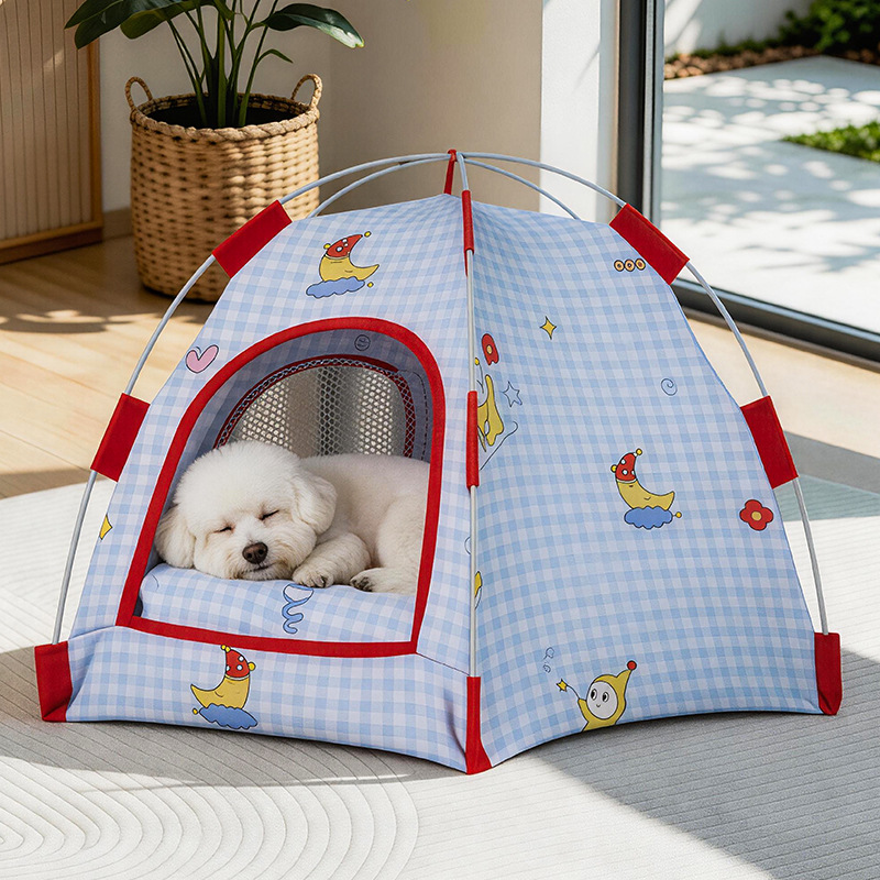 강아지 텐트와 고양이 침대, 모든 계절에 적합, 여름에 - Outdoor Camping Dog Bed 리뷰 및 가격